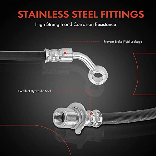 Rear Driver Brake Hydraulic Hose Compatible with Select Chevy and GMC Models