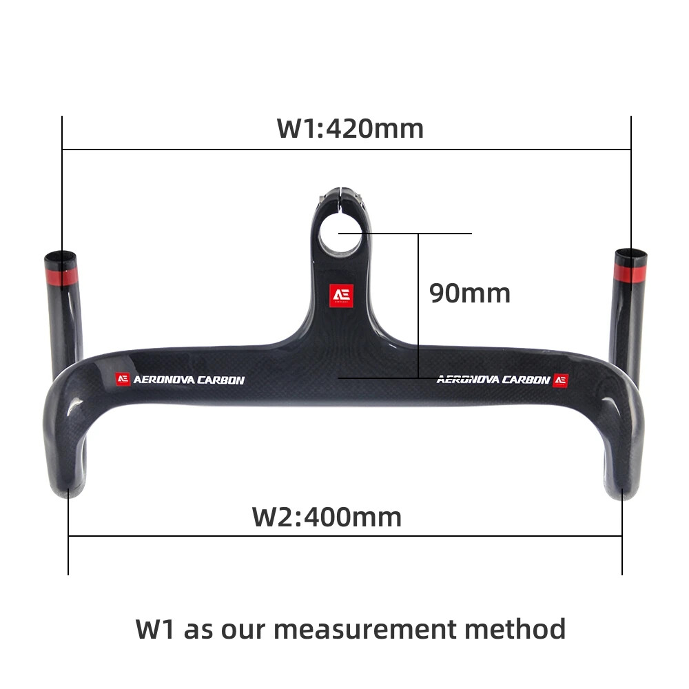 Carbon Road Bike Integrated Handlebar Stem 28.6mm Internal Routing Handlebar