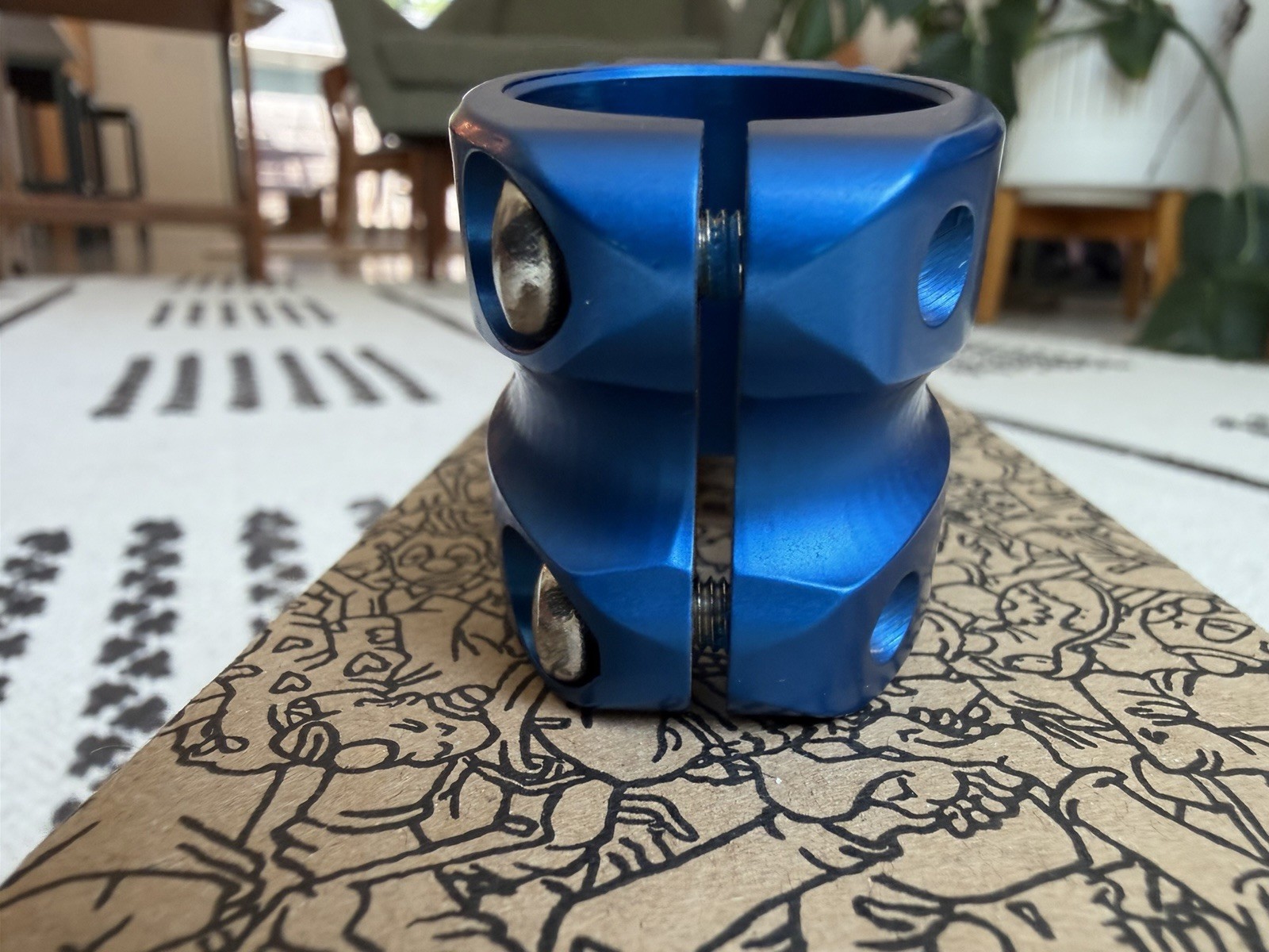 Paul Boxcar Stem – 70mm, 15 Degree, 31.8 Clamp – Blue!