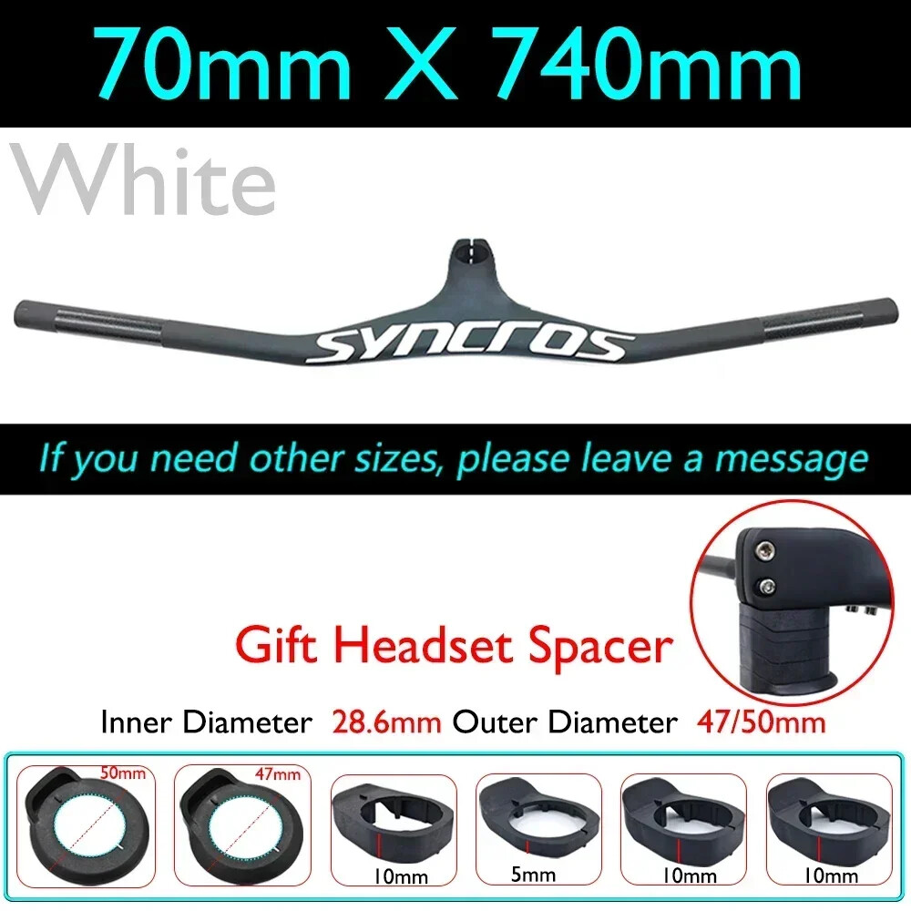 FRASER IC SL XC Carbon Fiber MTB Bicycle Integrated Handlebar -17° Degree 28.6mm