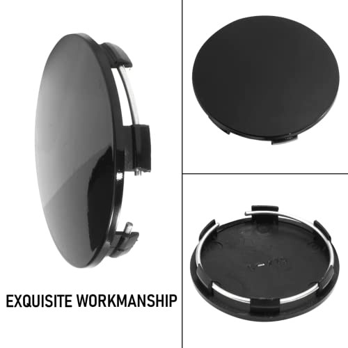 65mm (2.56in) / 62mm (2.44in) Wheel Hub Center OD: 2.56 in, ID: 2.44 in Black