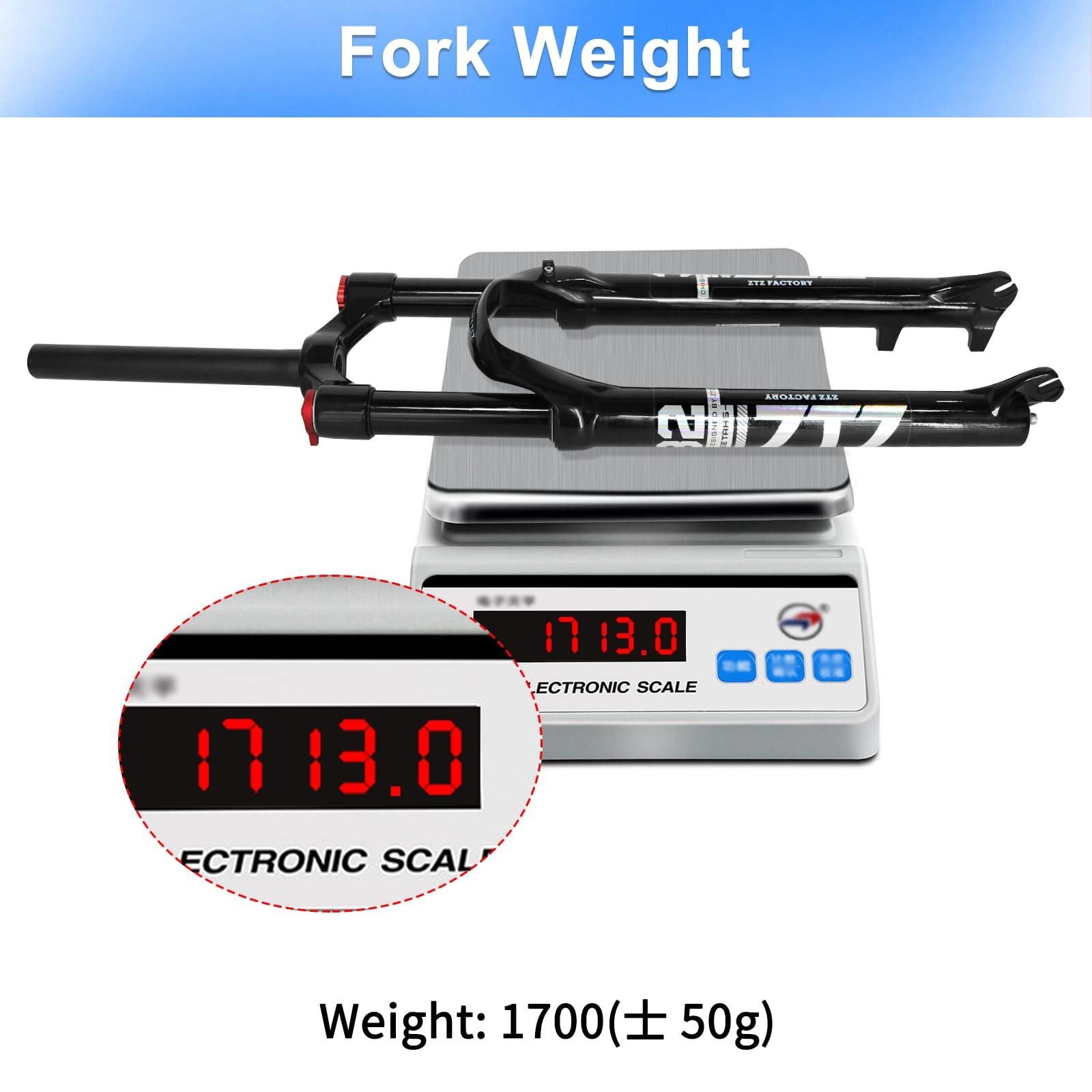 26/27.5/29 inch MTB Dual Air Suspension Fork, 1 1/8 Straight Tube, 120mm Trav…