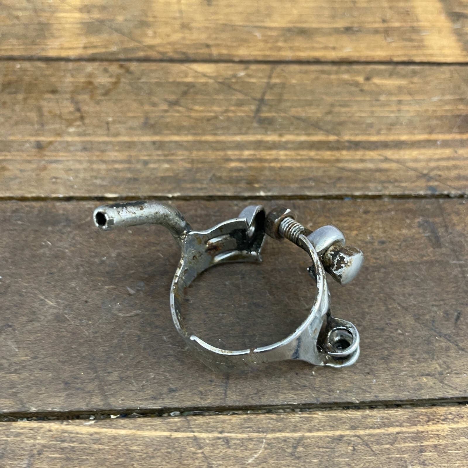 Vintage Campagnolo Cable Guide Clamp Bolt Nut Down Tube BREV 28.6 Short 70s B1