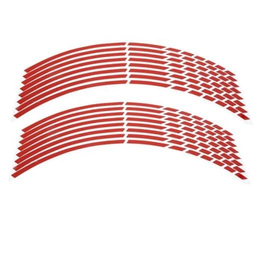Reflective Wheel Rim Stripe Decal, 16pcs Bike Motorcycle 16 18inch Reflective