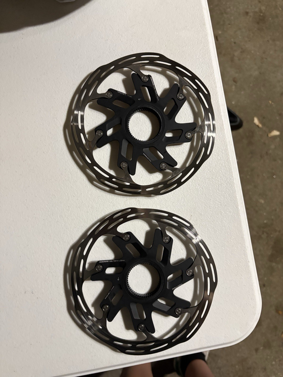 Set of two SRAM Paceline x 160mm Centerlock Disc Brake Rotor