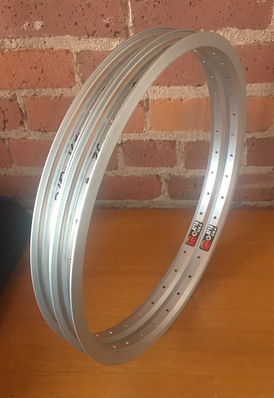 Sun AT-18 Bicycle Rims 16 x 1 3/8″ 349 32 Hole NOS New Made in the USA Brompton