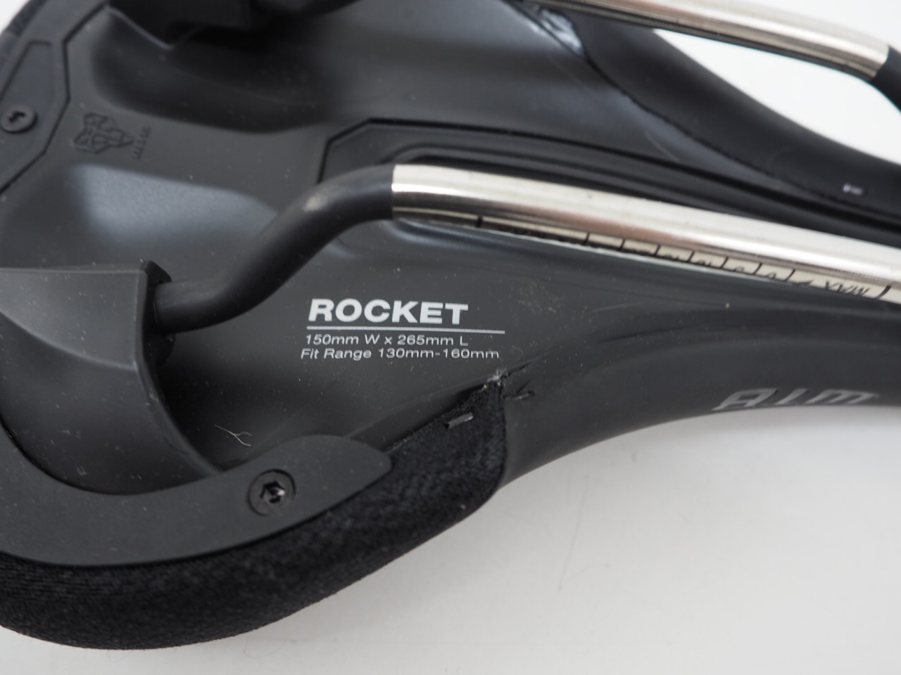 WTB Rocket Wide Mountain Bike Saddle Titainium Rails 150 x 265mm Black