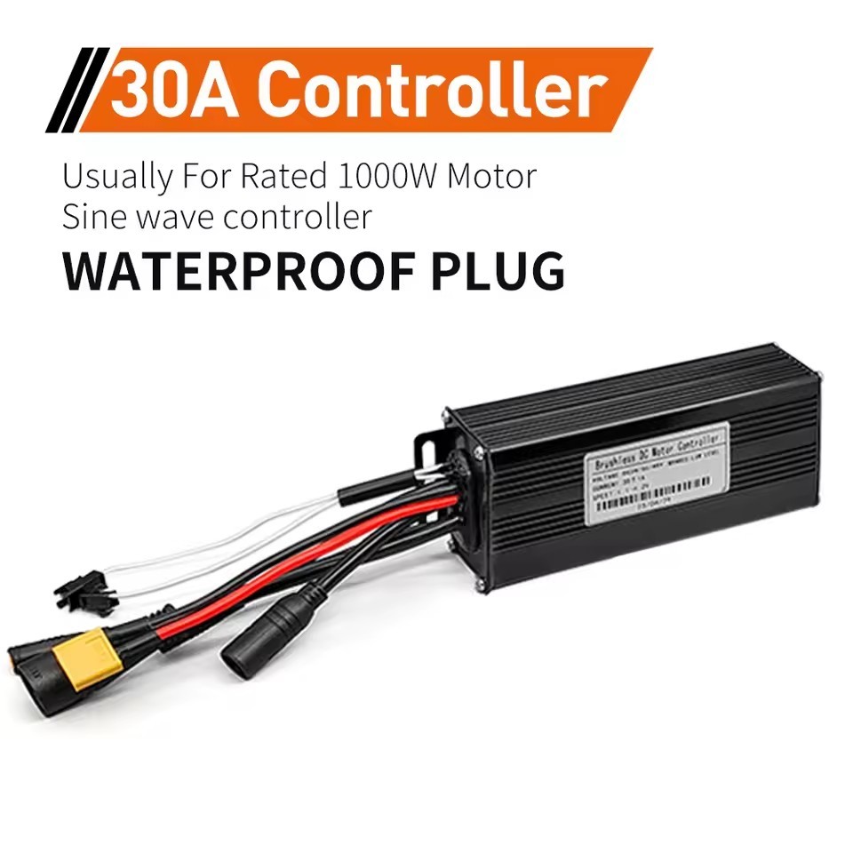 Ebike Controller 24V/36V/48V 17A 26A 30A Sine Wave 350W-1000W Motor Controller