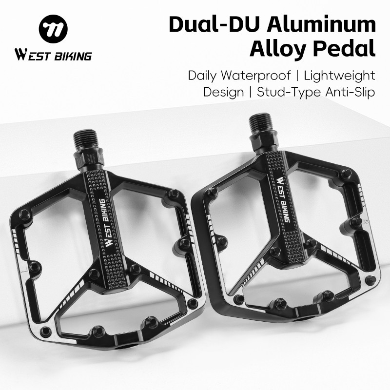 WEST BIKING Widened Cycling Pedals Ultralight DU Sealed Bearing Bicycle Pedals