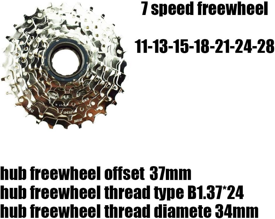 7-Speed Freewheel for E-Bikes – Ultimate Chromoly Steel Durability, 11-34T