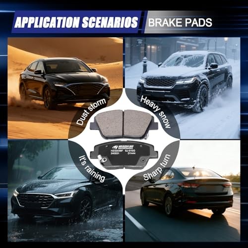 Rear Ceramic Brake Pads for Kia Optima 2011-2015, for Sonata 2011-2015, D1444