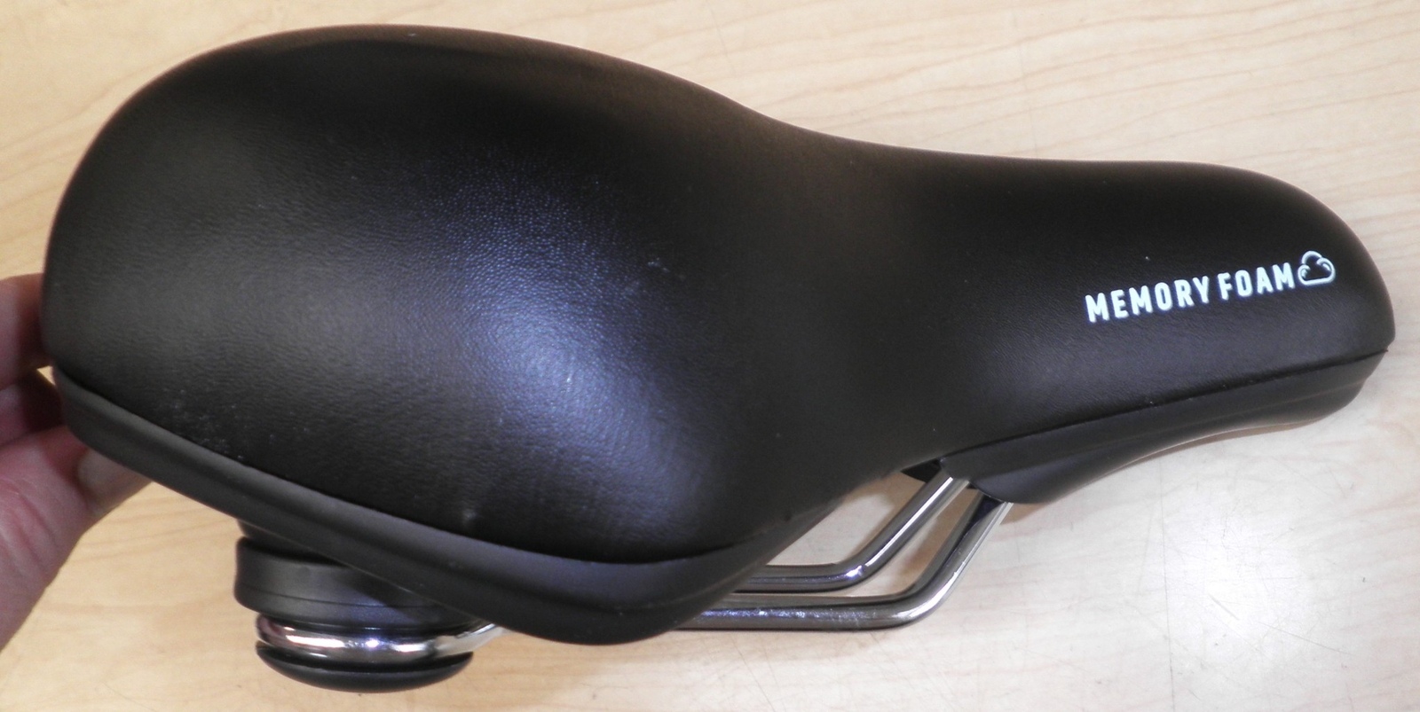 BLACK MEMORY FOAM CUSHION COMFORT BICYCLE SADDLE/SEAT BIKE PARTS 497-2