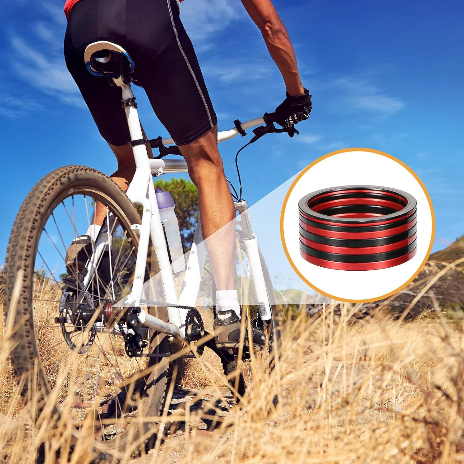 20 Pieces Bike Bicycle Bottom Bracket Spacer 7 8 9 10 11 Speed Cassette Aluminum