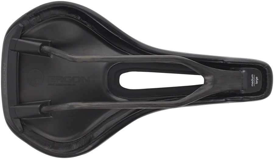 Ergon SR Pro Carbon Saddle Carbon Stealth Women’s Small Medium Synthetic Cut Out