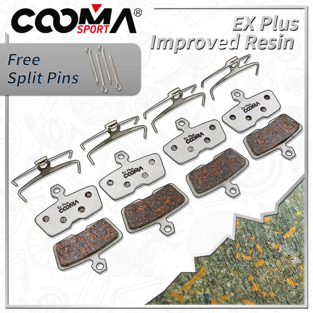 4 Pairs, Bicycle Brake Pads for SRAM Motive, DB8, Code, CODE R (2011 to Now), DB