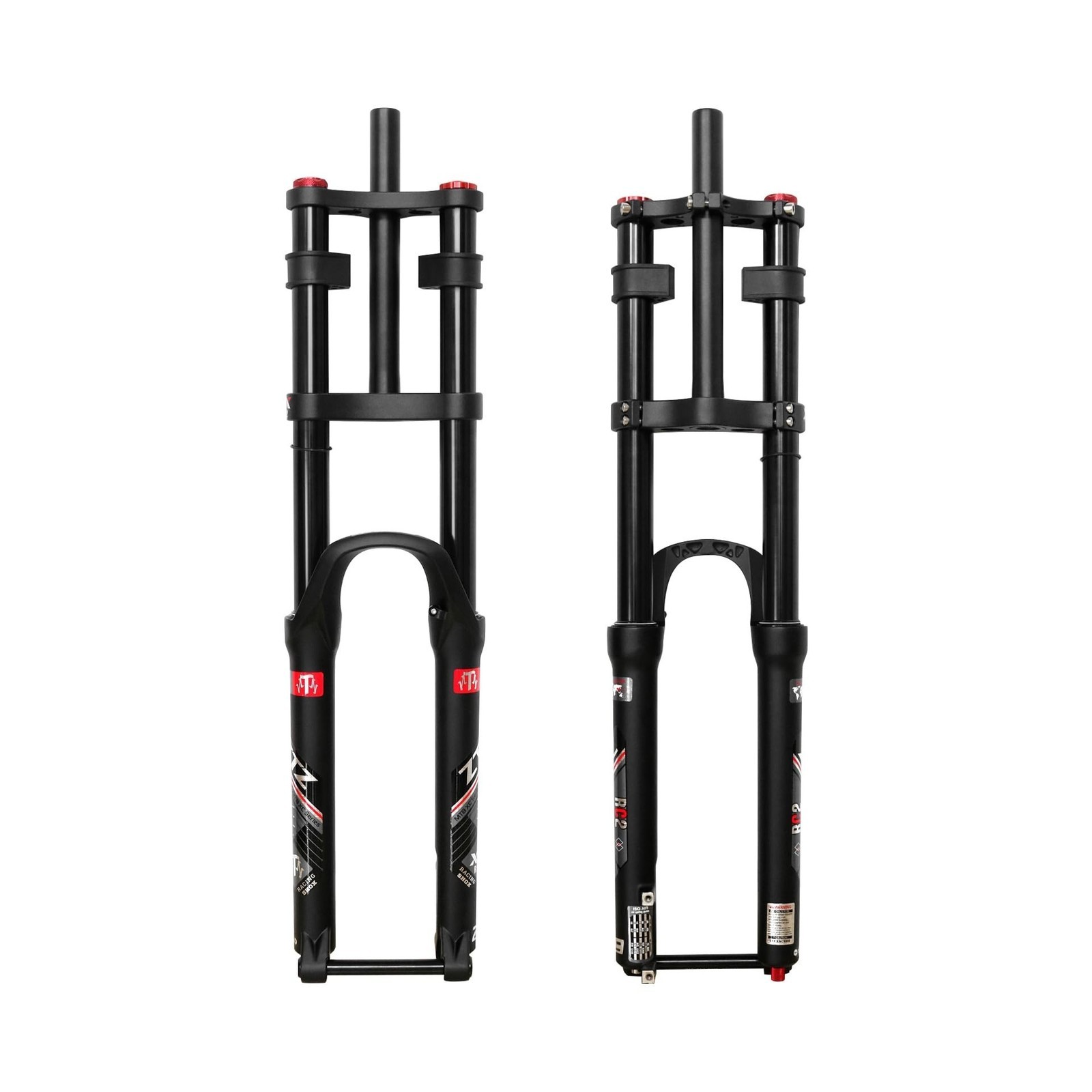 27.5″ Thru Axle Boost Mountain Bike Air Suspension Fork;1-1/8 Straight Steerer