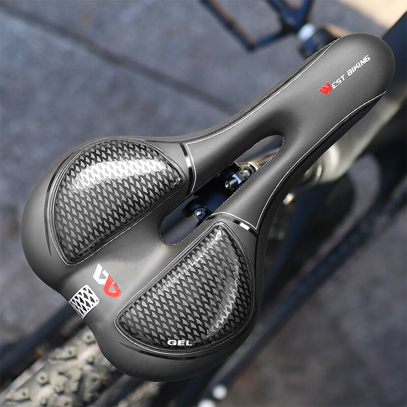 WEST BIKING Soft Comfortable Bicycle Saddle Bike Cycling Cushion Seat Saddle