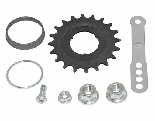 NEW! ABSOLUTE STEEL COASTER HUB TRIM KITS 20T IN BLACK FOR A BICYCLE WHEEL.