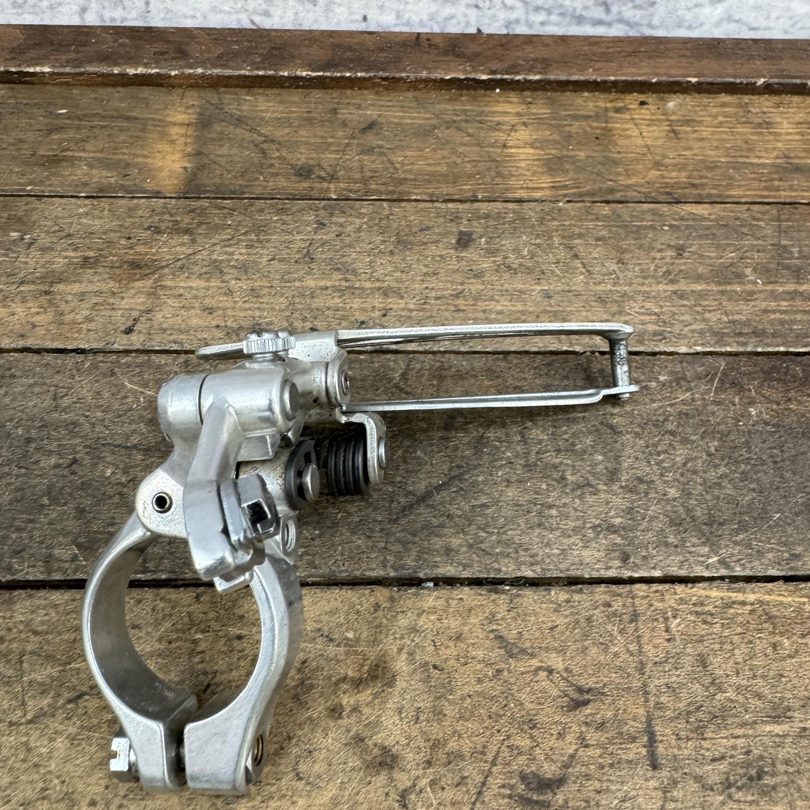 Vintage Suntour ARX Front Derailleur 28.6 Mm Clamp Bottom Pull Japan Silver.