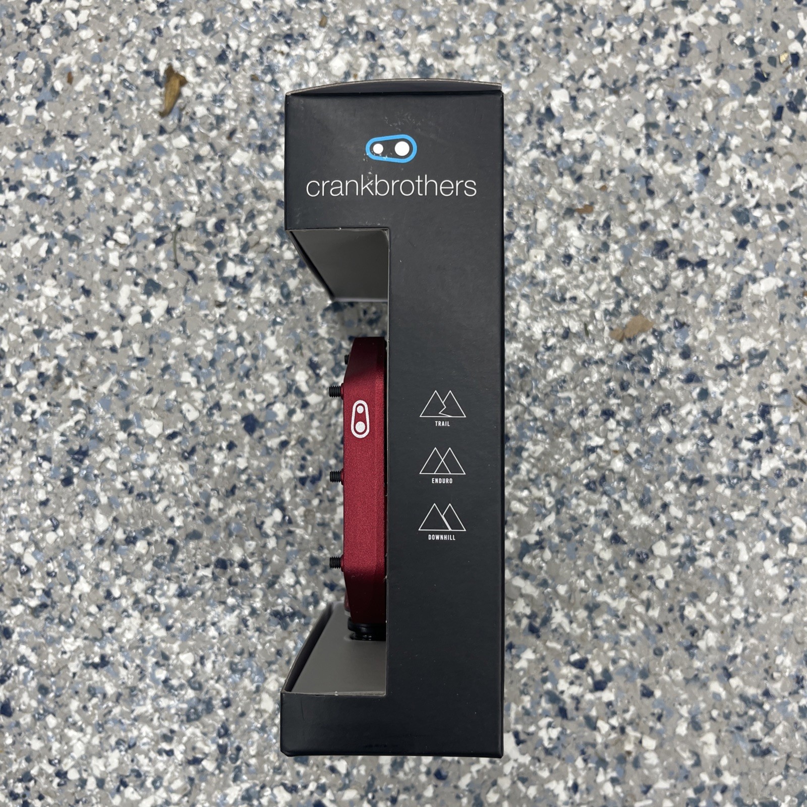 Crank Brothers Stamp 7 Pedals Red Small Aluminium MTB Flat Platform 9/16 New