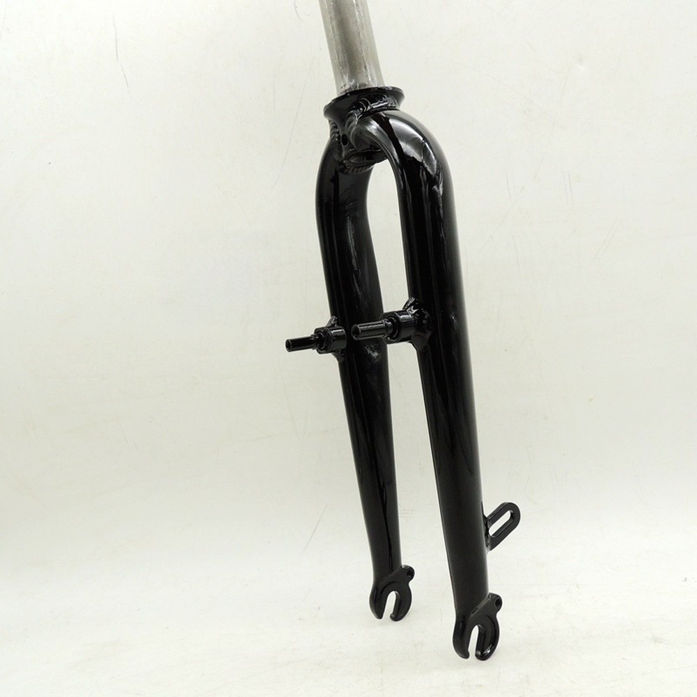 Folding Bicycle Fork 20 Inch Aluminum 28.6mm Steerer Tube 74mm Spacing V Brake