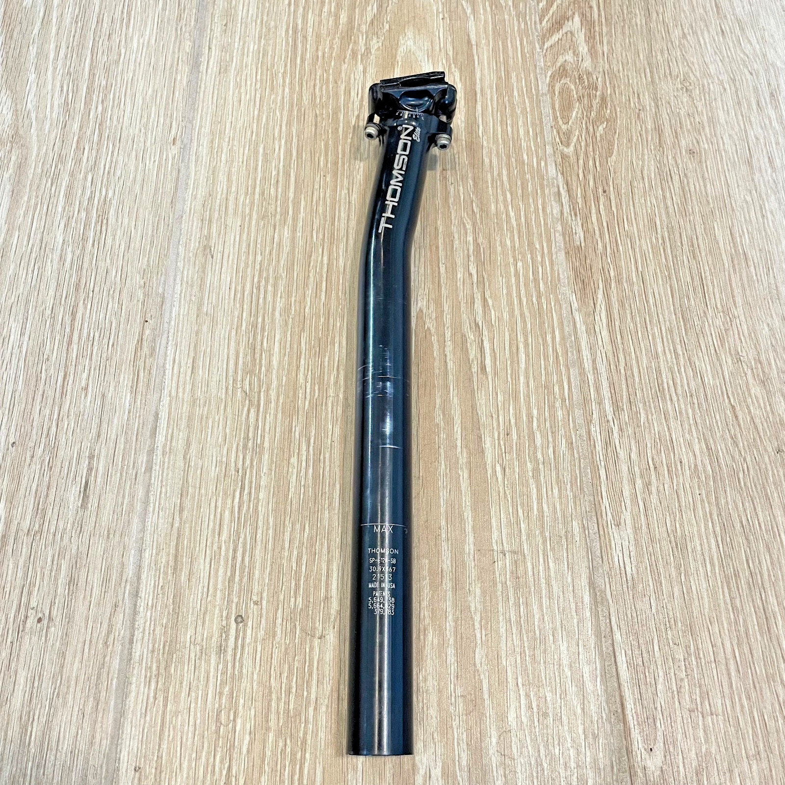 Thomson Elite Setback Bicycle Seat Post 30.9mm x 367mm SP-E128-SB