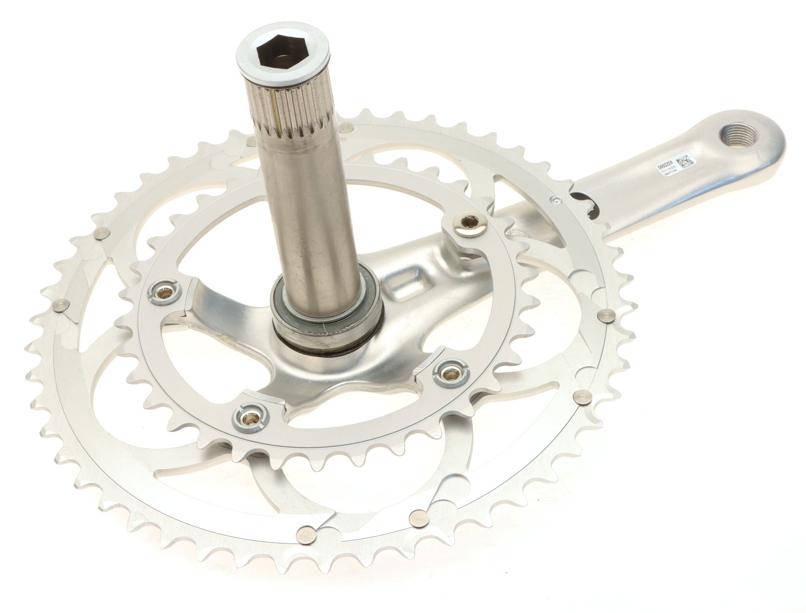 Campagnolo Veloce Crankset 50/34T Compact 10s Silver 172.5mm Power-Torque NOS