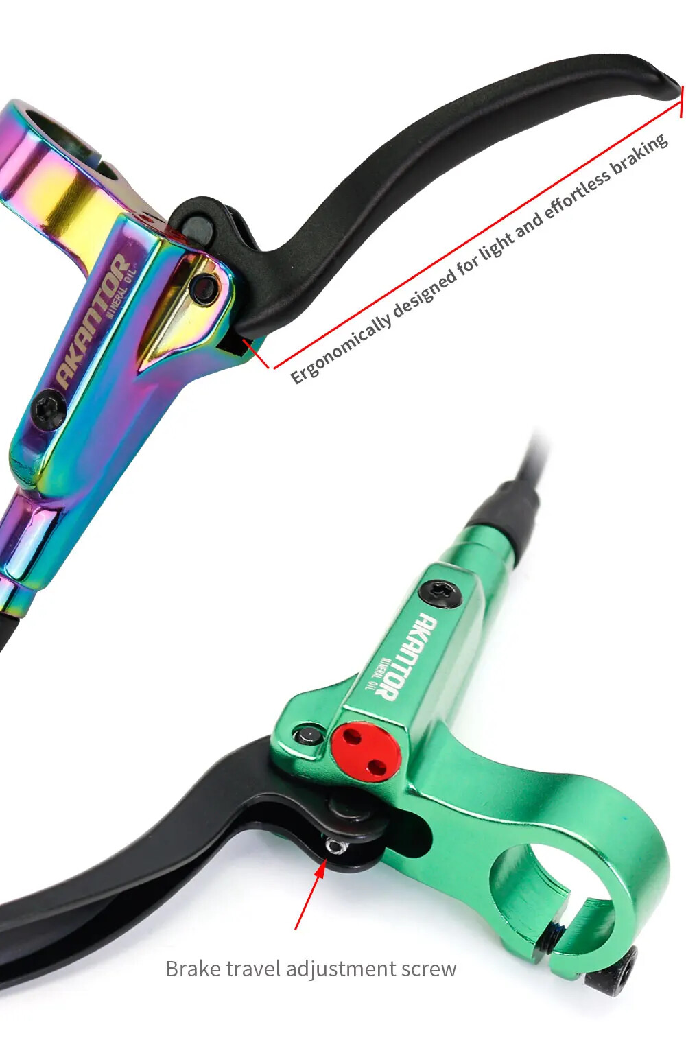 MTB Bike Hydraulic Disc Brake Front/Rear 800mm/1400mm Oil Brake Bike Accessories