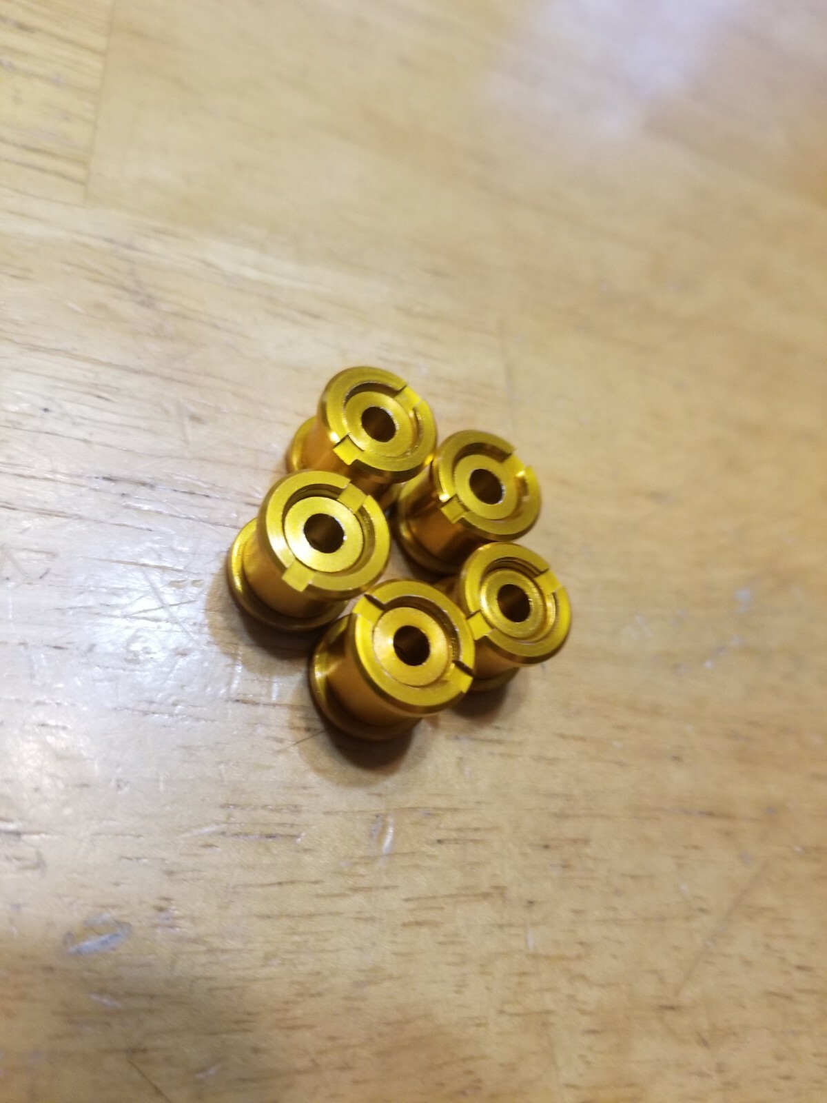 Ano Gold 7075 Aluminum Bike Chainring Bolts 5 Bolts Double Ring Road