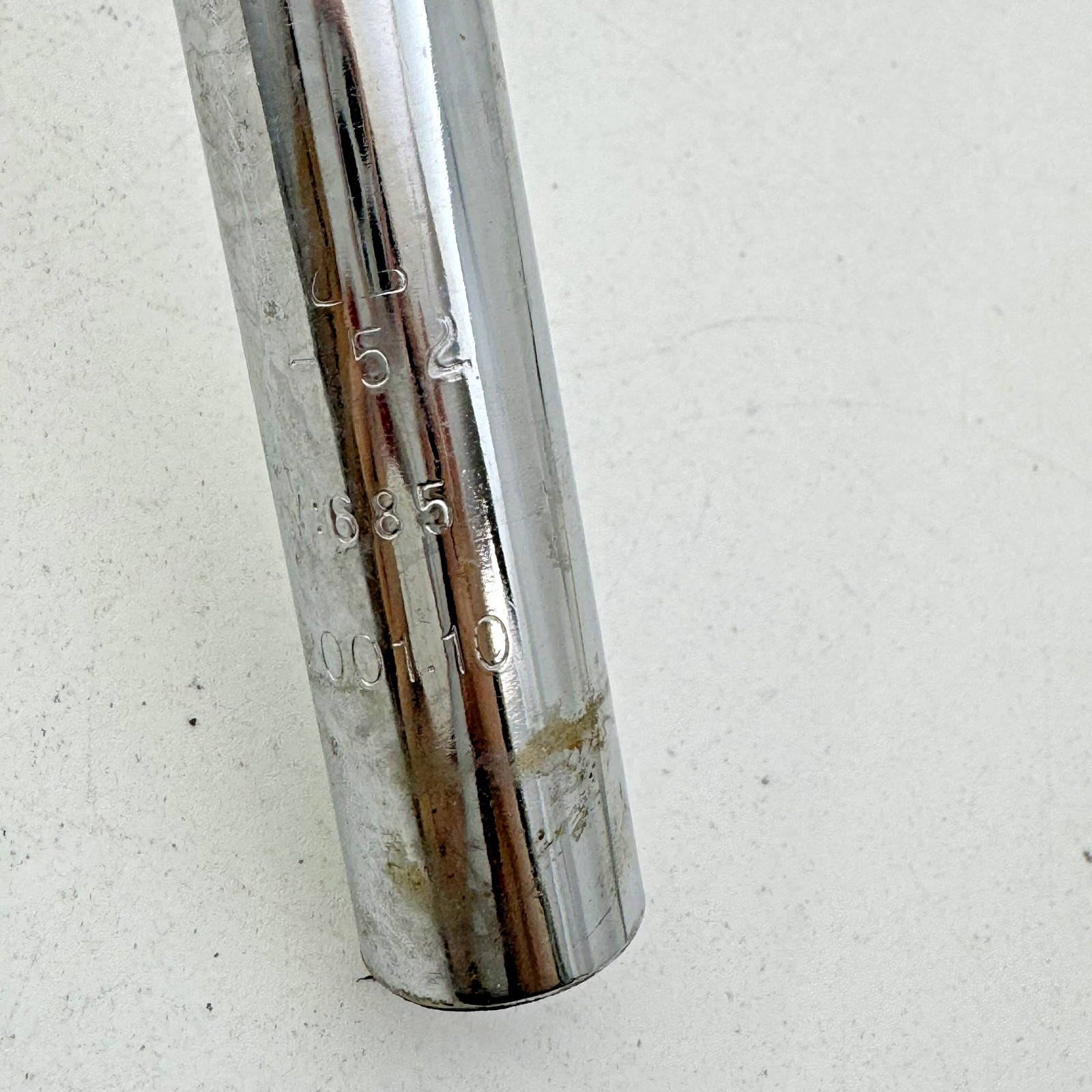 Vintage MX-52 BMX Handlebar Steel 22.2 Clamp Chrome Silver Old School B03