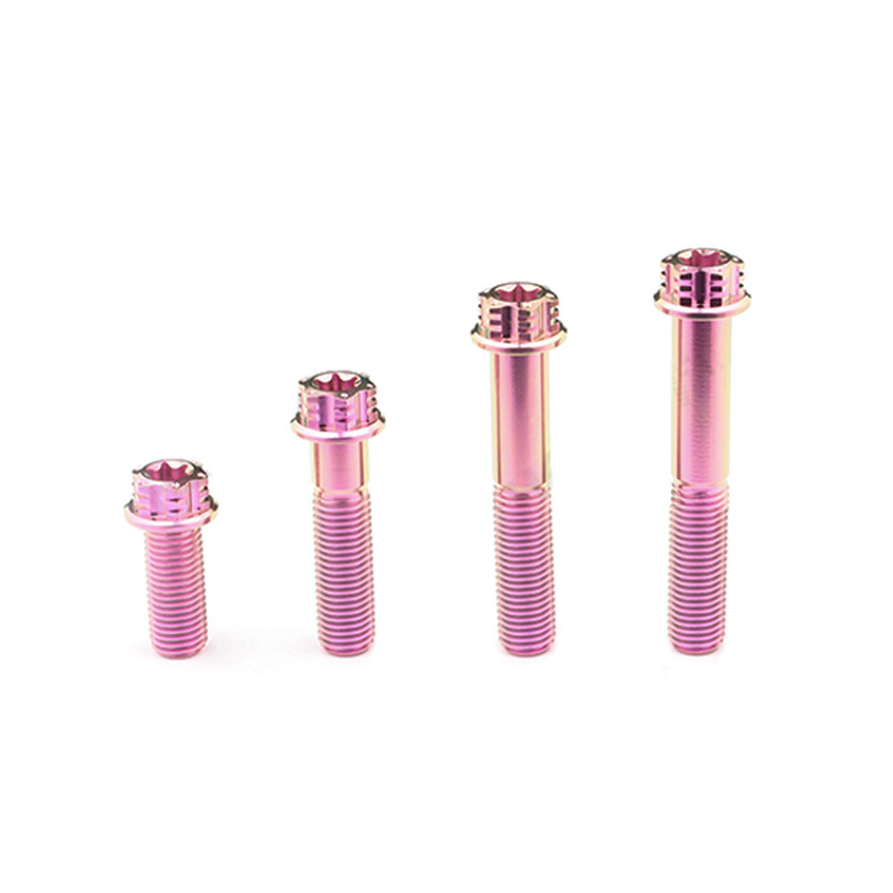 Titanium Alloy Screws M10x20/25/40/55/60mm Pitch 1.25mm Flange Scoket ti Bolts