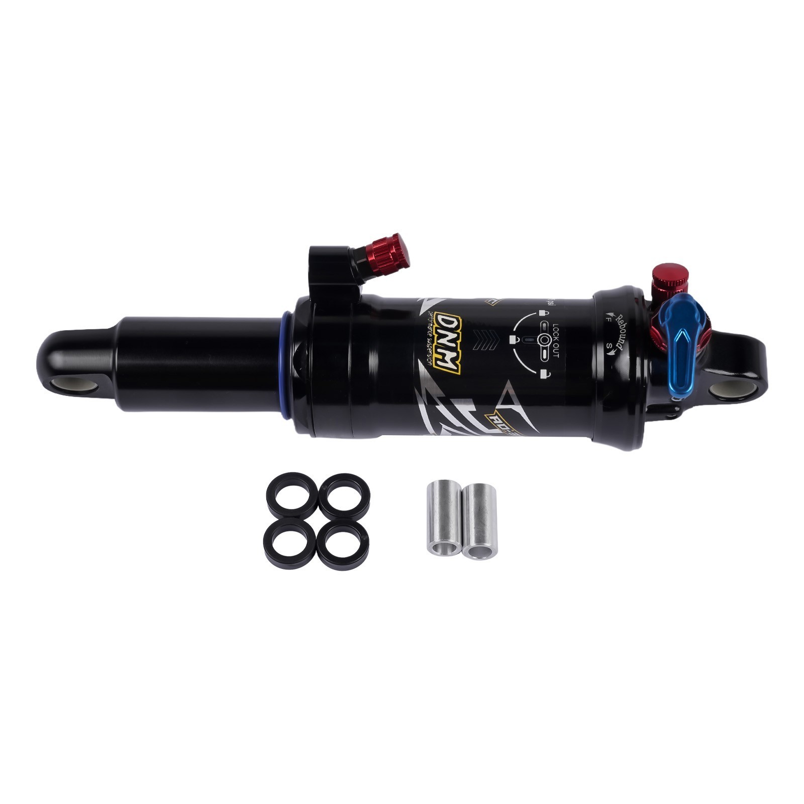 Dual Air Shock Mountain Bike Bicycle Suspension Rear Shock 165/190/200mm for MTB