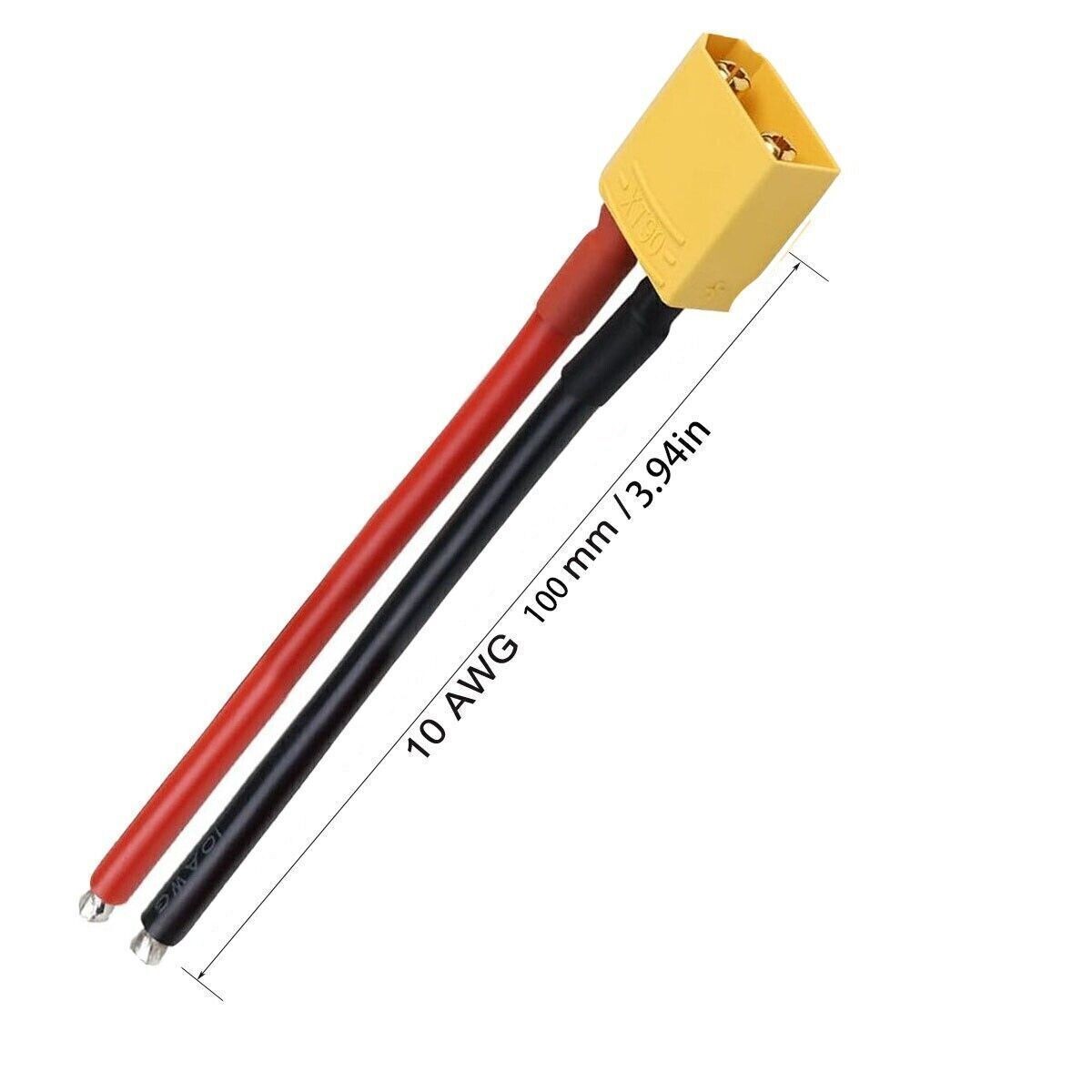 XT60 plug Male Bullet Connectors Extension Cable for ebike Scooter Lipo Battery