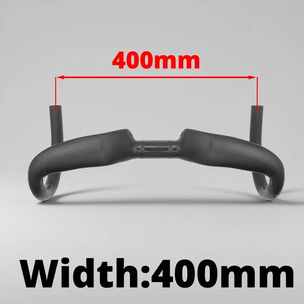 Full Carbon Road Bike Handlebar Internal Cable 400mm/420mm/440mm Black Matte