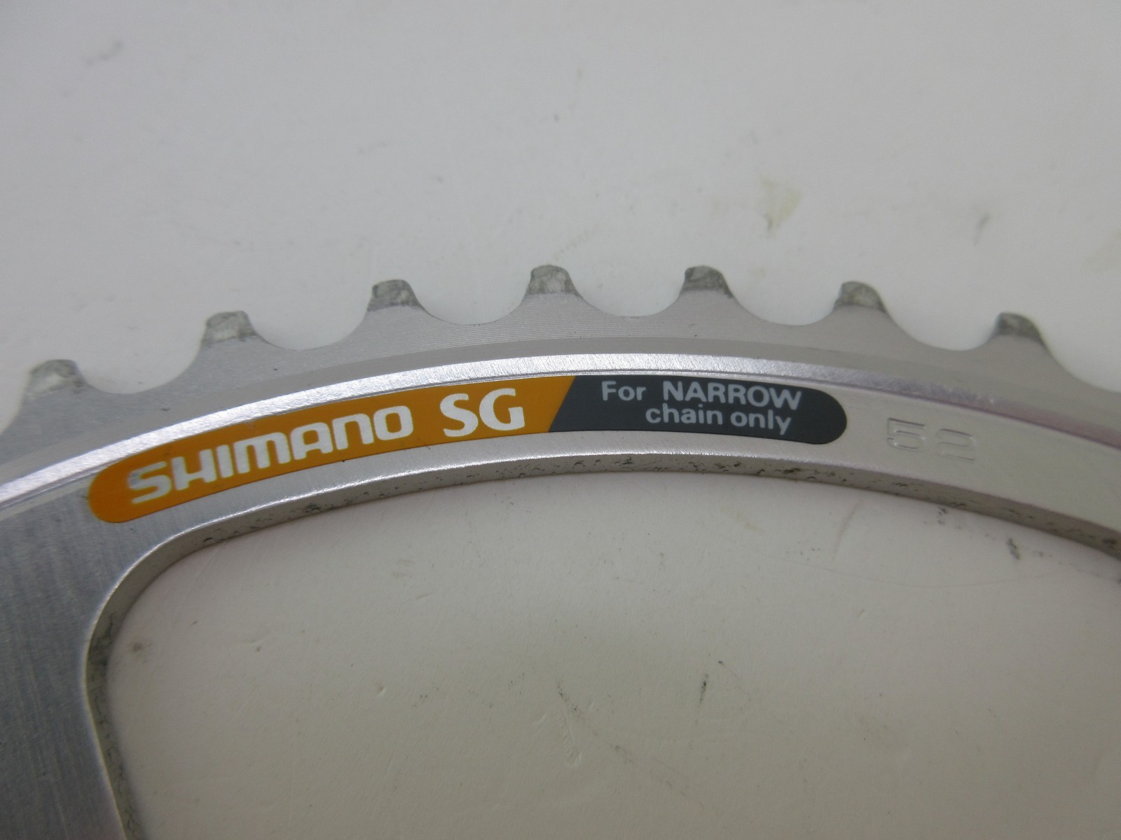 Shimano SG 52T Chainring 130 BCD 5 Bolt Vintage Road Bicycle Outer Ring Japan