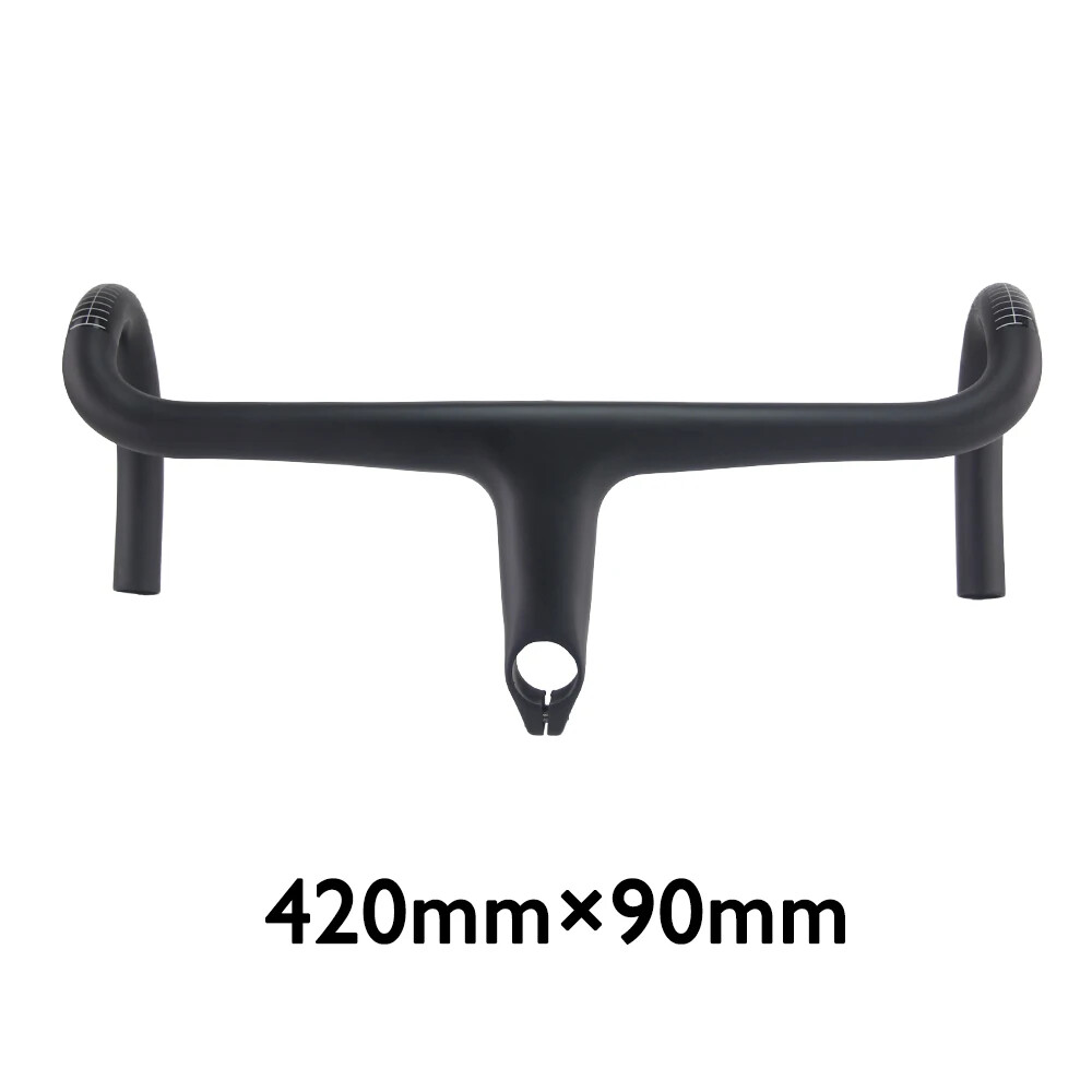 Carbon Fiber Road Alpinist Bike Integrated Handlebar Drop 400/420/440mm Length