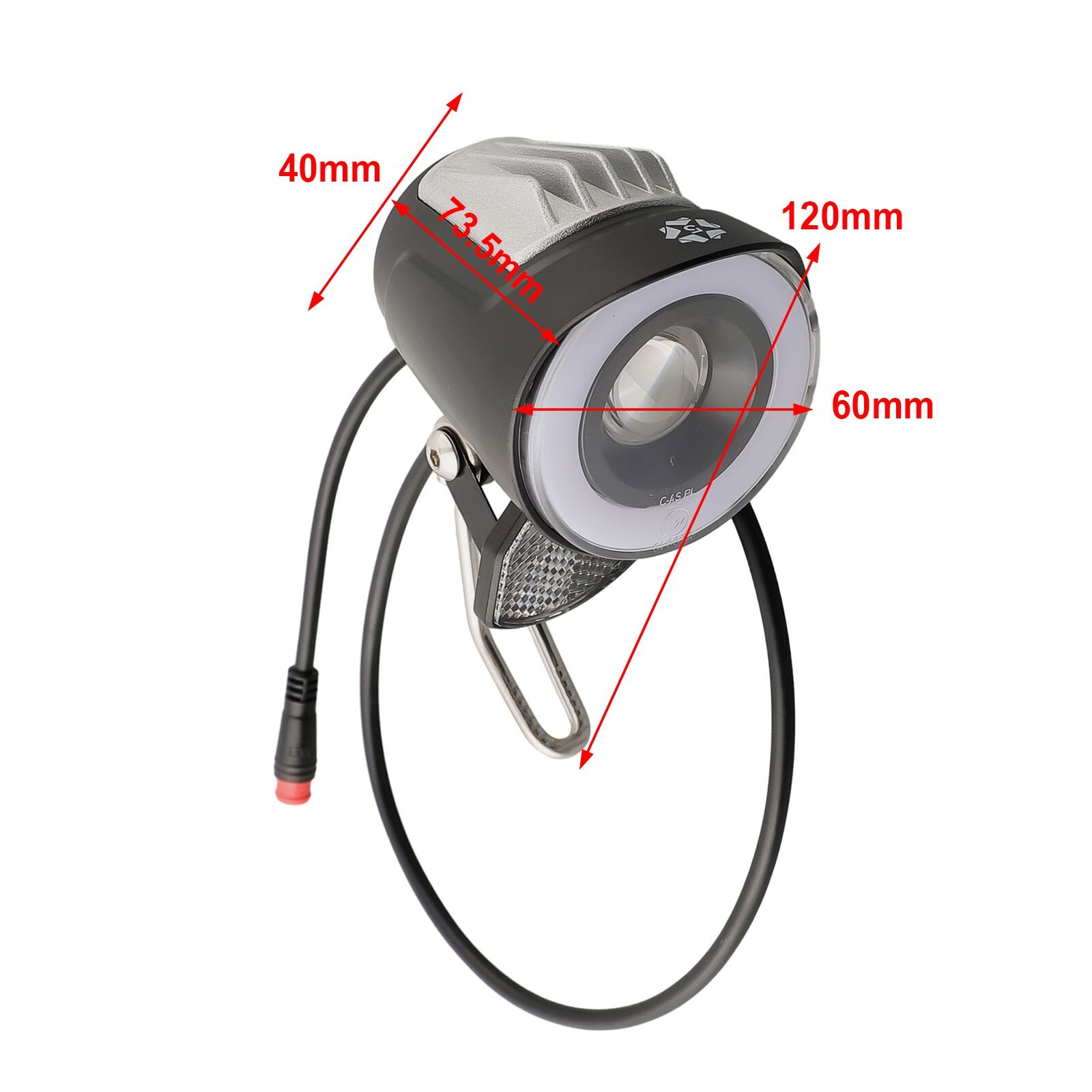 LED Headlight For-E-Bike Front Light Spotlight Electric Bicycle 6-48V New