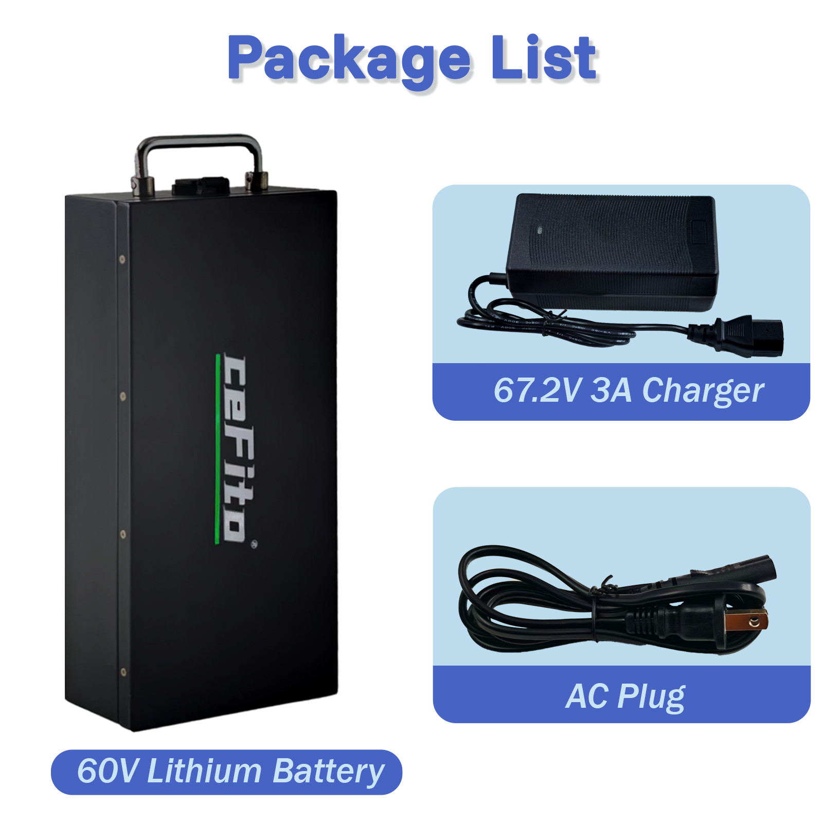 60V 20Ah Battery for 250W 350W 500W 700W 900W 1000W Fat Tire Sco oter