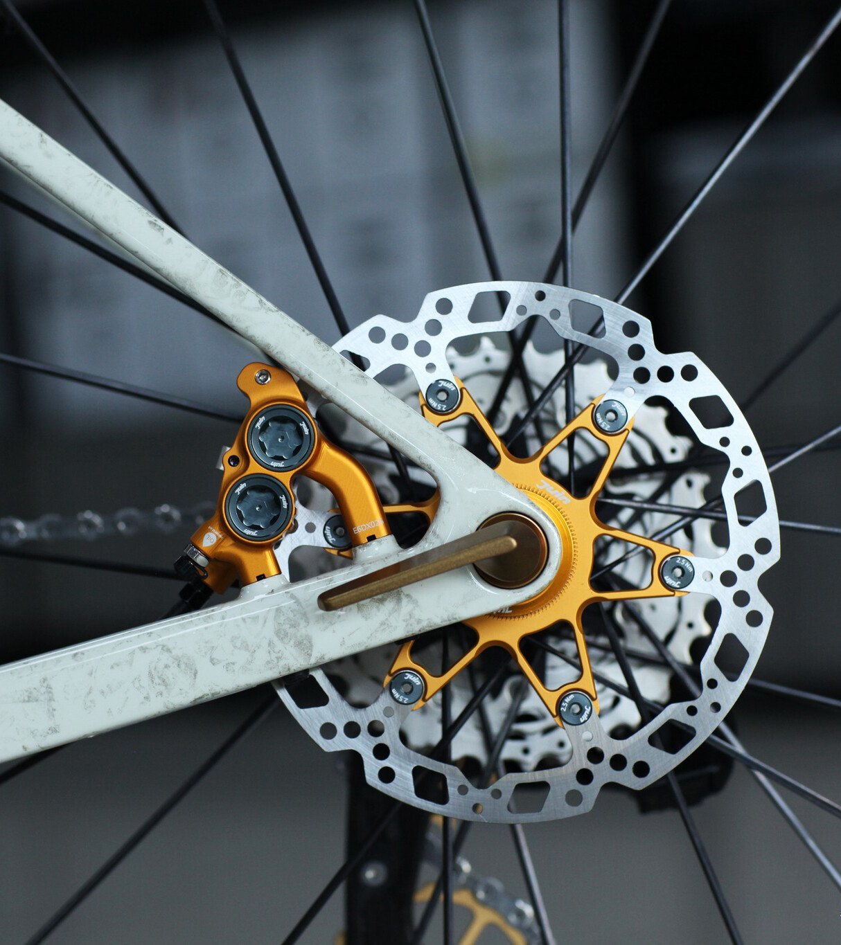Juin Tech RT01 Center-Lock Floating Disc Brake Rotor 140mm 160mm Road MTB Gravel