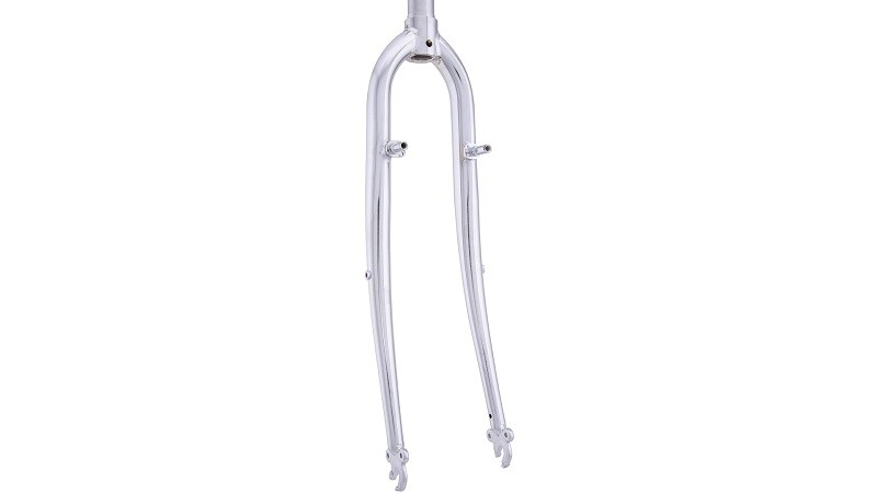 Bicycle Fork 28 » x 1 3/8 5/8 » Chrome Plated With Anlötsockeln And 4 Eyelets