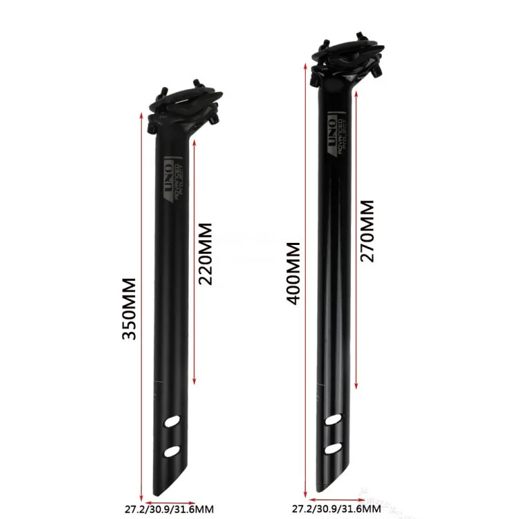 UNO Ultralight Floating Seatpost Mountain Road Bike 27.2 30.9 31.6MM x 350/400MM
