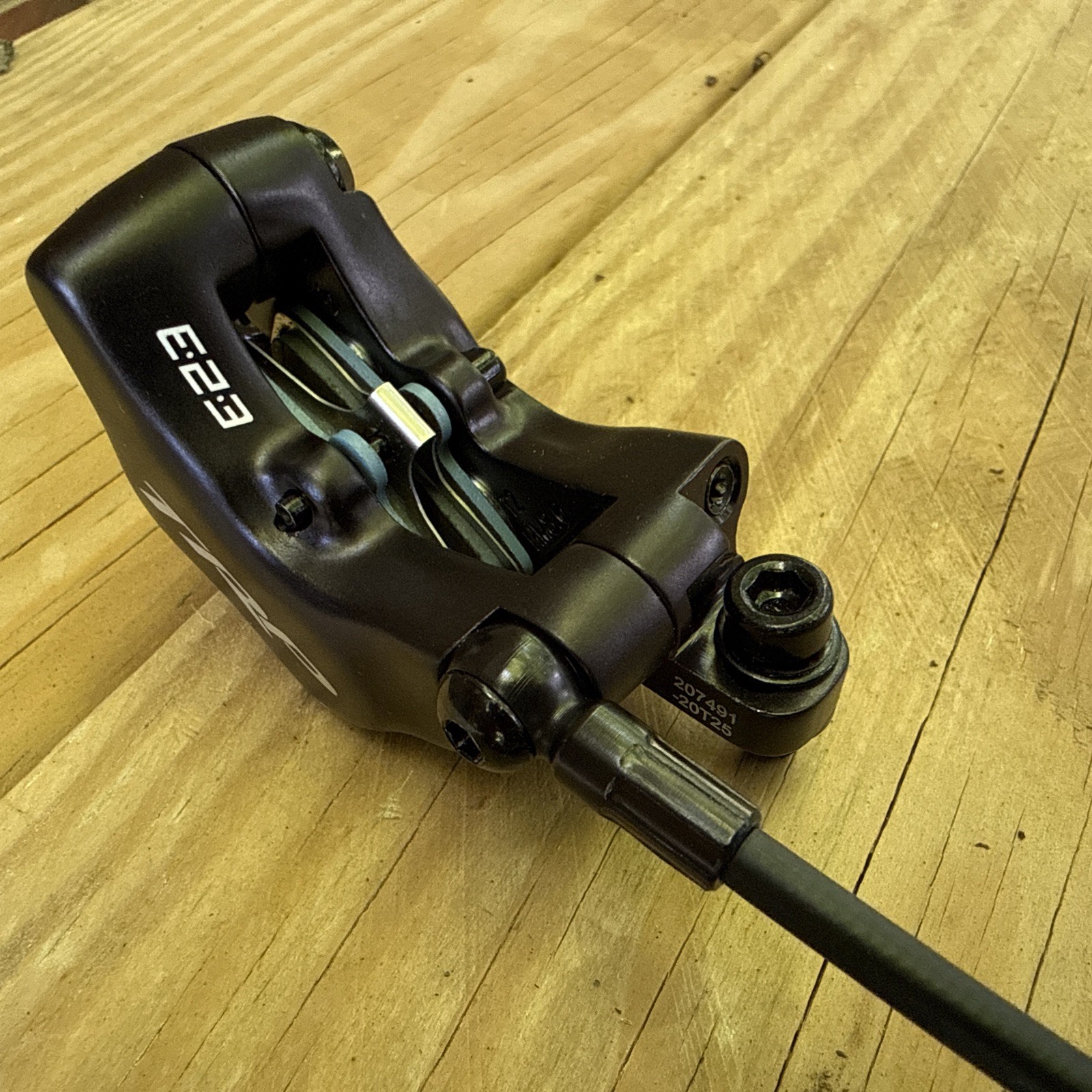 TRP Slate Evo Hydraulic Disc Brake (Front Left) — Post Mount with 203mm Rotor