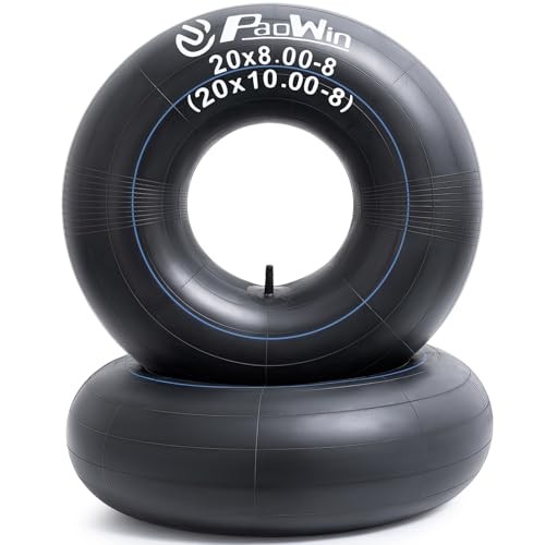 2-PCS 20×8.00-8/20×10.00-8 Replacement Inner Tube with TR13 Straight Valve