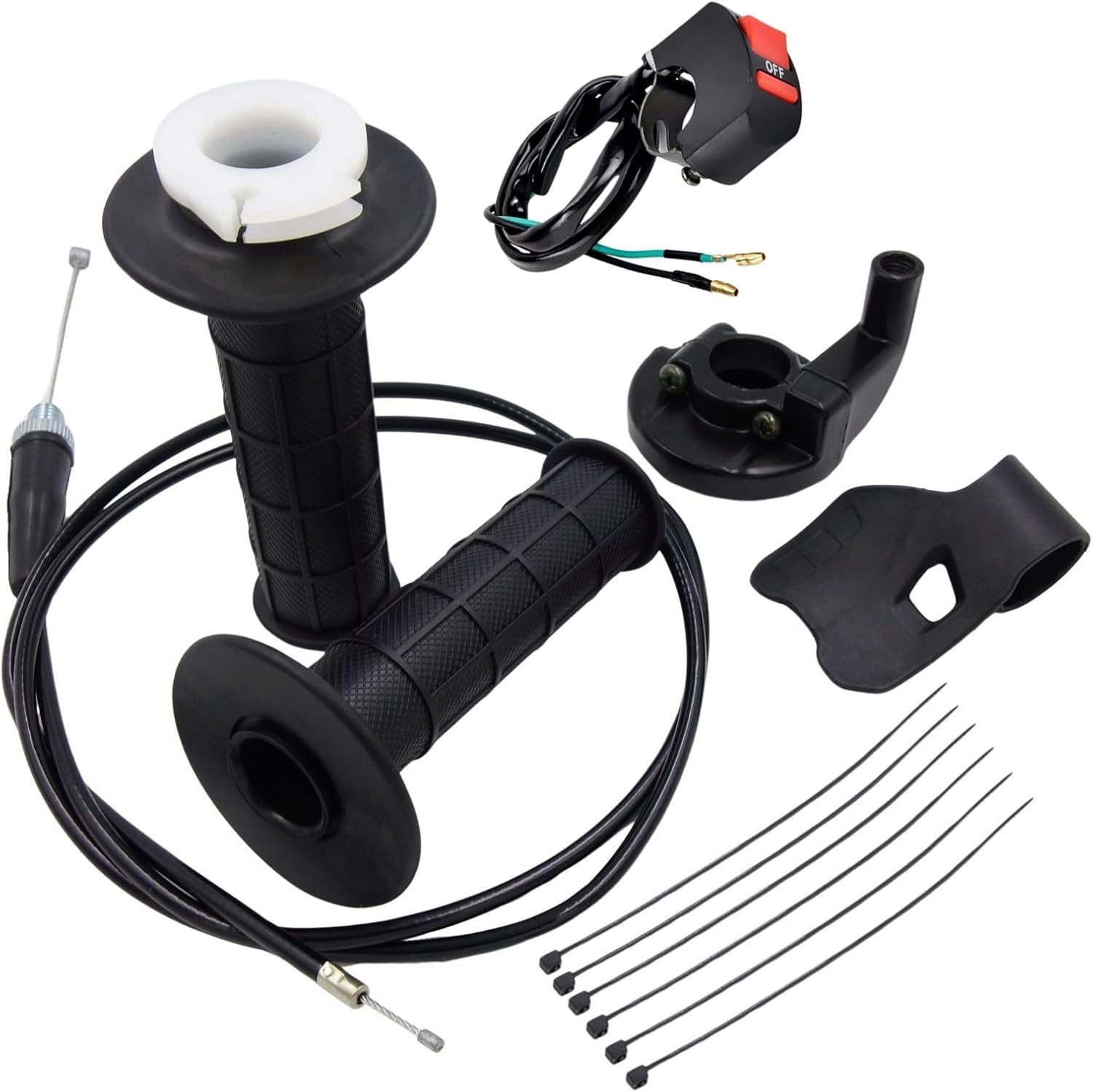 Mini Bike Throttle Assembly 51in Cable Kill Switch 7/8 Handlebars 50cc-250cc 4T