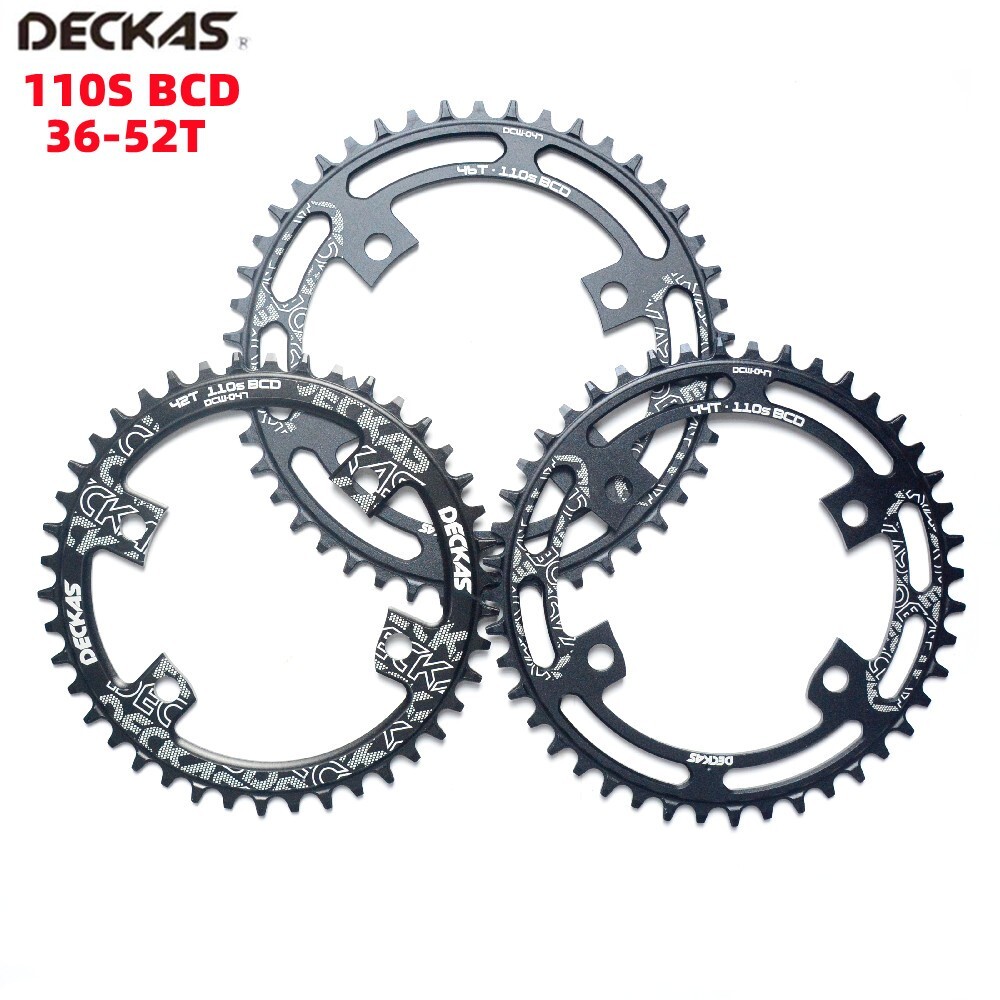 DECKAS Chainrings 110BCD Chain rings Perfect to R7100/R8100/R9200（36T-52T）