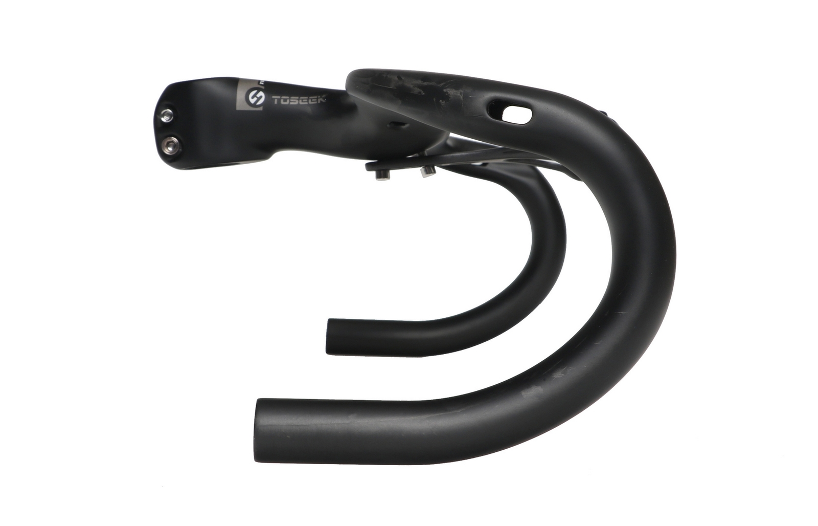 TOSEEK Carbon Fiber Road Bike Integrated Handlebar Stem Drop Bar 400/420/440mm