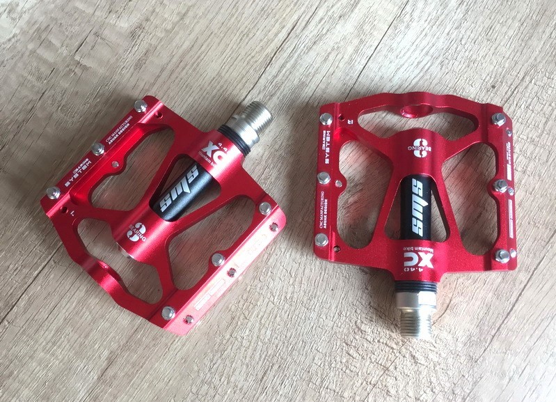 MTB Bicycle Flat Pedals Mountain Bike Non-slip Pedal Aluminum Sealed 3 Bearing