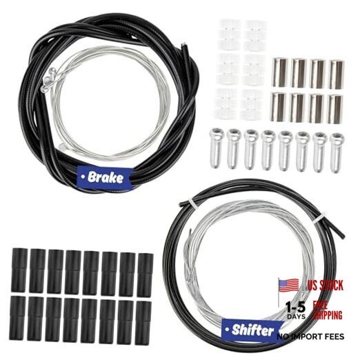 RAINFLOW 44PCS Bike Brake Cable Kit – Universal Bike Shifter Cable Housing
