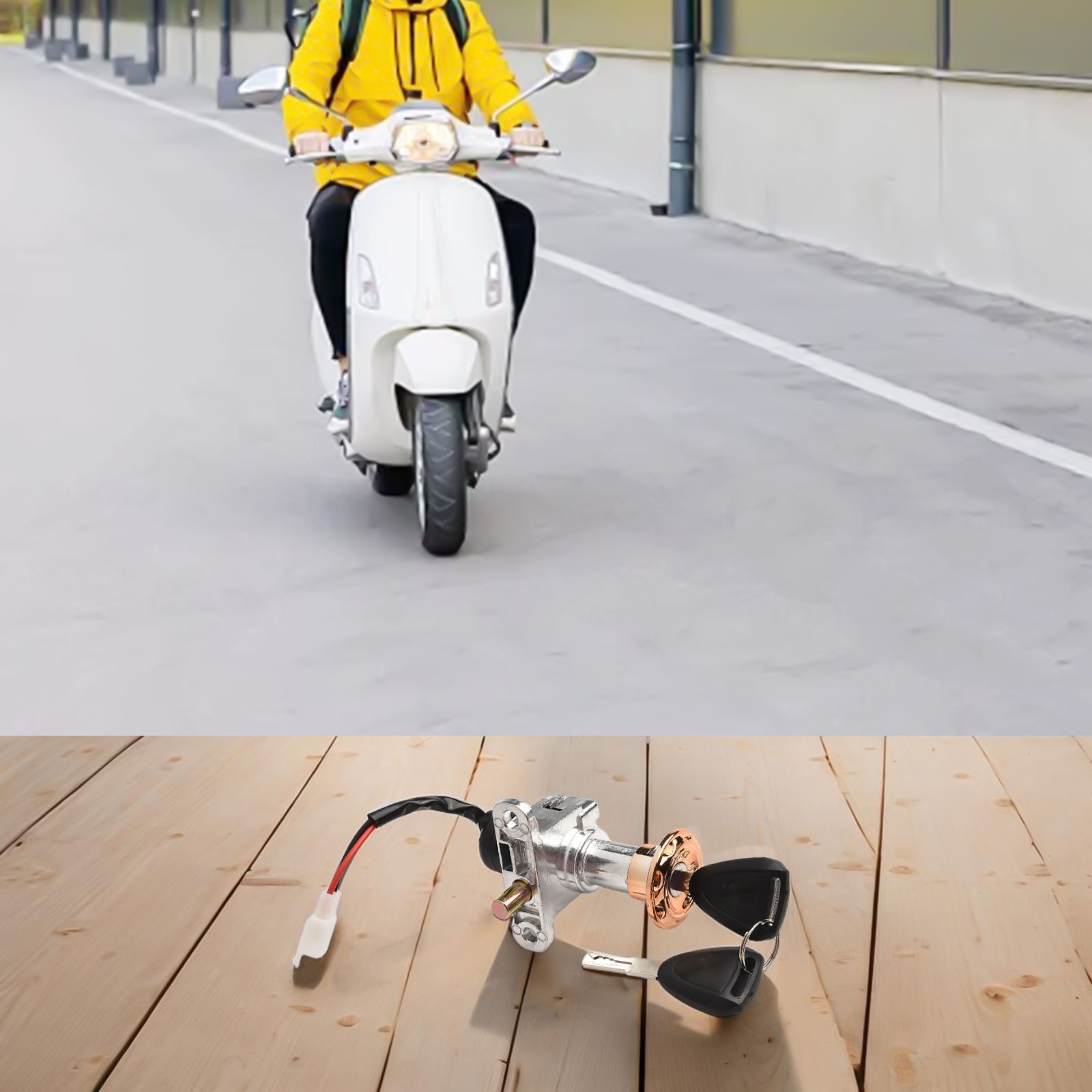 Electric Scooter Lock E-Bike Lock Plastic And Metal Material Weight About 128g