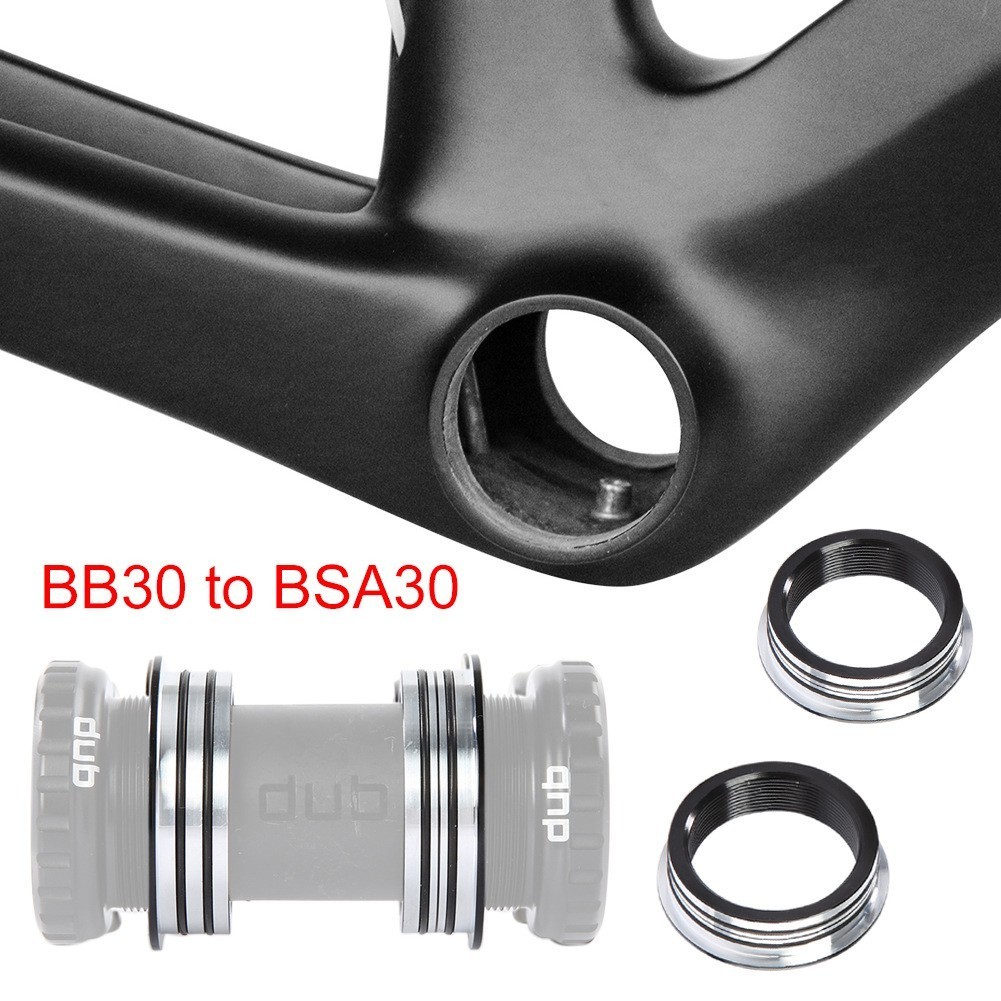 Bike Bicycle Bottom Bracket Conversion Adapter BB30 To BSA Converter 42mm New